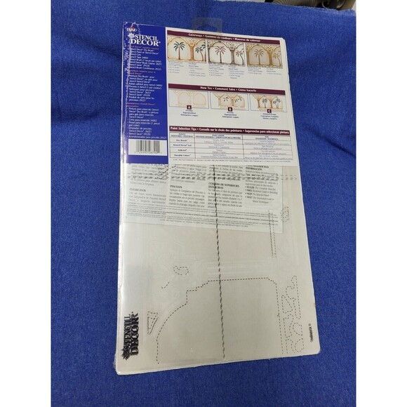 Plaid Stencil Decor Wall Stencil - British Colonial, Garden Lattice, English Ivy - Picture 5 of 9
